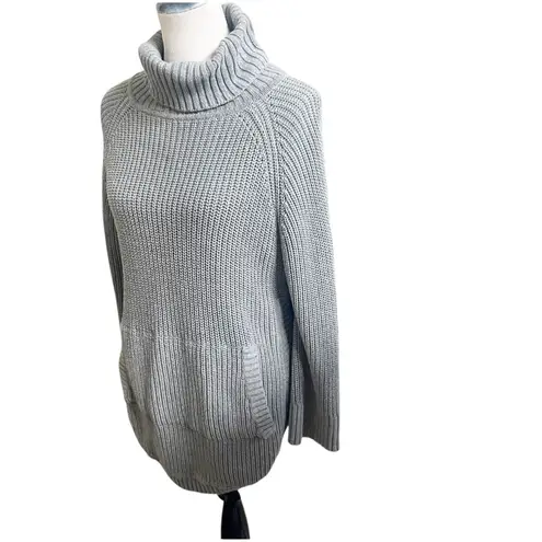 Ugg Realynn Sweater Pancho Size Small Kangaroo Pockets Gray Chunky Knit Cabin