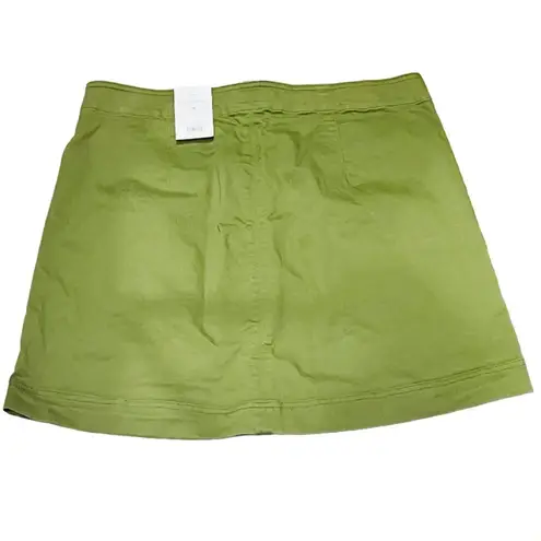 Free Assembly Women's Patch Pocket Mini Skirt Size 16 NWT Green