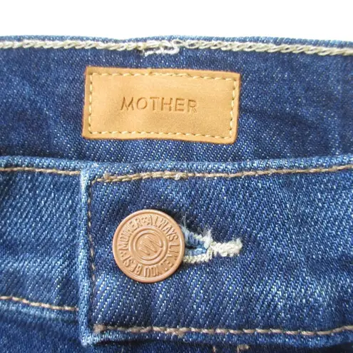 NWT Mother Patch Rambler Zip Sneak in These Boots Are Made For Walking Jeans 28 Blue