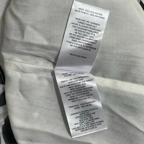 NWT La Maison Talulah Honeycomb Spot Black White Print Tie Waist Mini Dress XXS