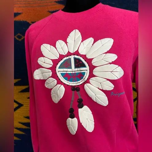 Hanes Vintage  Graphic Crewneck Sweater! Size XL 42-44! Dreamcatcher Graphic.