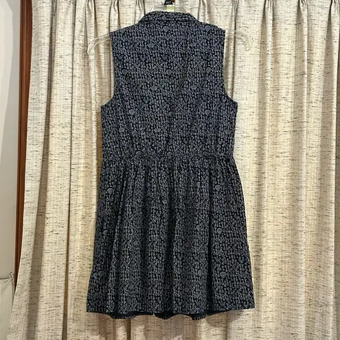 Jack Wills Fabulously British Key Print Sleeveless Dress