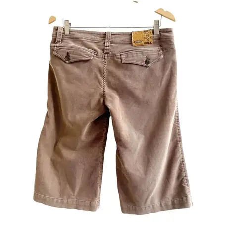 Dollhouse Y2K Women’s Corduroy Culotte Size 11 Brown Wide Leg Flap Pockets Retro