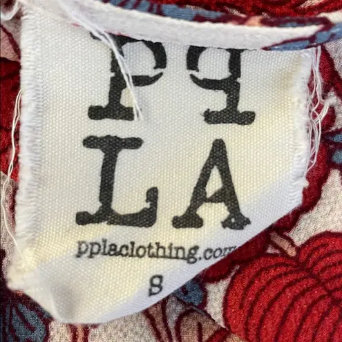 PPLA Red and Blue Floral Patterned Romper