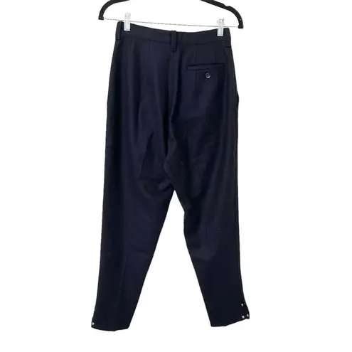 Y'S YOHJI YAMAMOTO Pleated Wool Trouser Sz S Blue