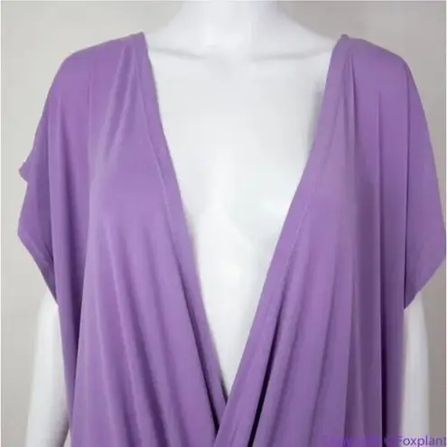 Eloquii New! purple Surplice dolman sleeve Wedge wrap Dress, plus size 22/24