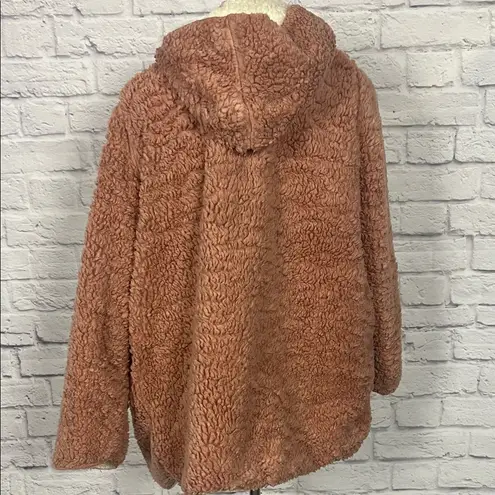 Warm Rose Gold Teddy Jacket Pink Size undefined