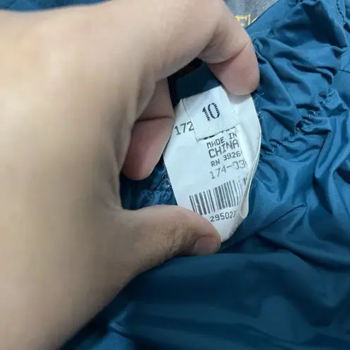 REI Elements Womens Teal Nylon Water & Wind Resistant Pants Size 10 Blue