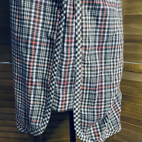 J.Jill Gingham & Plaid Button Front Shirt Size XS Red