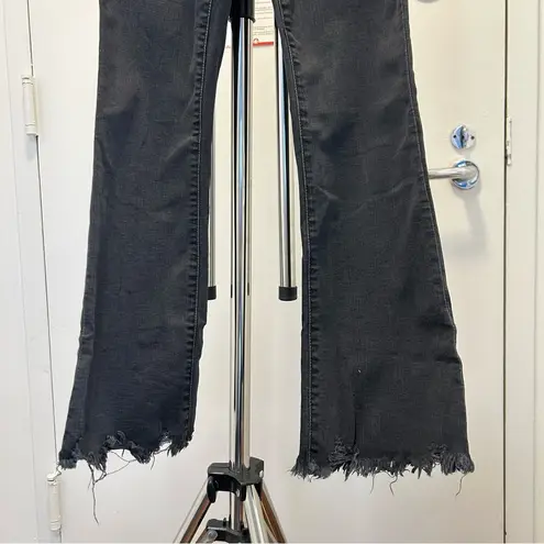 Madewell  Cali Demi-Boot Jeans in Berkeley Black: Chewed-Hem Edition