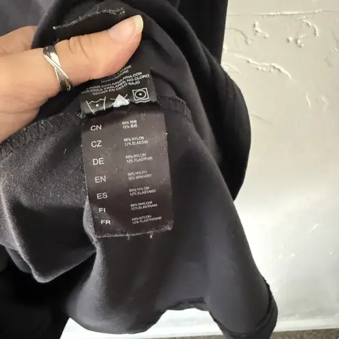 Kuhl Dress Womens Large Black Sleeveless Tank Travel Active Stretch Midi Summer