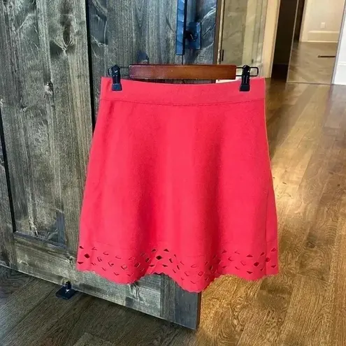 Saks 5th Avenue Saks Fifth Avenue Womens Skirt Cut Out Hem Elastic Waist Small