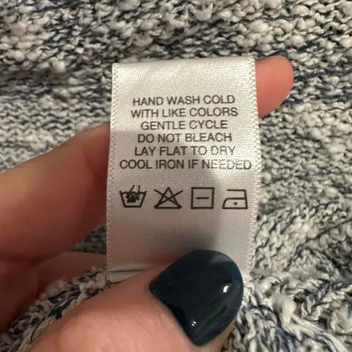 Michael Stars Gray Textured Knit Loose Fit Sweater Large Boho Lagenlook Coastal