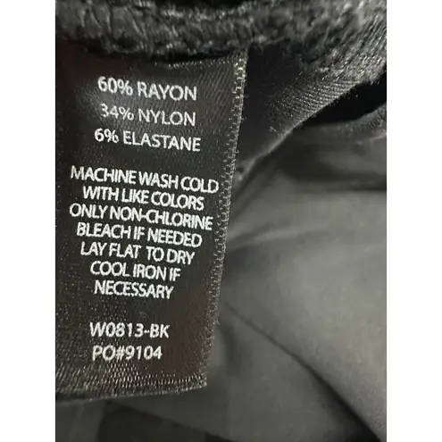 Betabrand The Sassiest Pants Women Medium Black Skirt Built in Pants Stretch