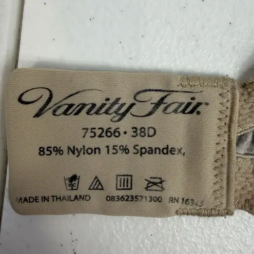 Vanity Fair 38D Body Sleeks Bra 75266 Underwire Lightly Lined Animal Print