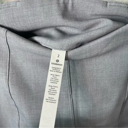 Lululemon  Grey High Rise 7/8 Pant Womens Size 2