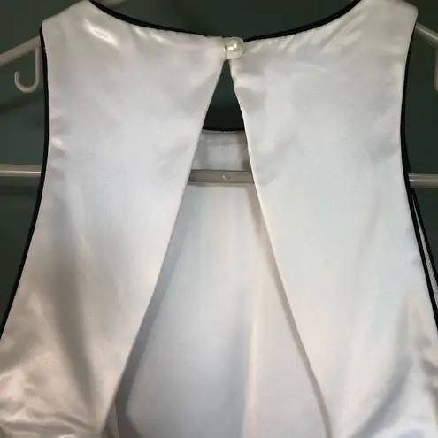 Gunne Sax Jessica McClintock Black & White Formal Midi Dress 10