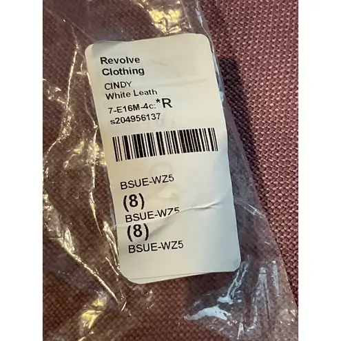 BLACK SUEDE STUDIO Cindy Sandals in White Leather 38 Womens High Heels Size 7