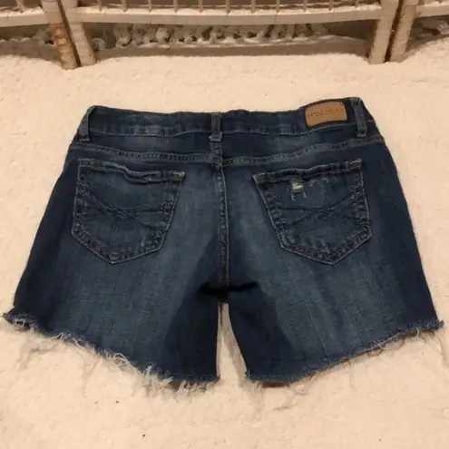 Aeropostale  Distressed Denim Midi Shorts Size 2