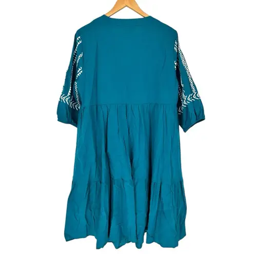 BloomChic Cotton Bandana Print Tassel Trim Midi Dress size 14