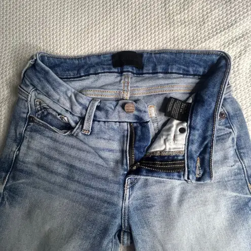 BKE Buckle Black No. 53 Bootcut Blue Jeans Womens 24x34 Light Wash Stretch Denim Size 24