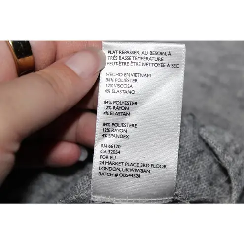 BDG Womens  Urban Outfitters Heather Gray Long Sleeve V-Neck Sweater Shirt Size S