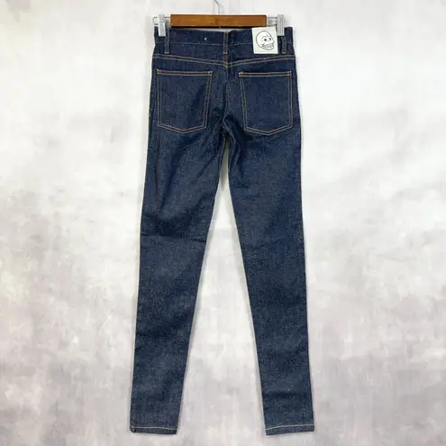 Cheap Monday Jeans Womens 25 Narrow Unwash Low Rise Dark Wash Grunge Street