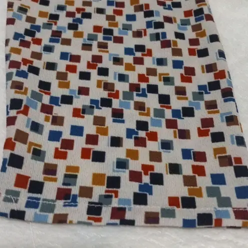 Molly Bracken Cream and Multicolored Grid Print Dress