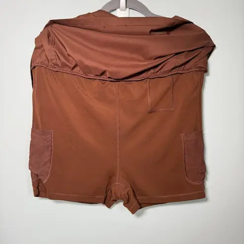 Girlfriend Collective Birdie Skort Terra Brown Womens XL