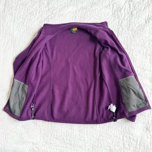 Bass Pro Shops Bass Pro Purple Full-Zip Womens Fleece Jacket Size M Outdoor Cozy Vintage Comfy