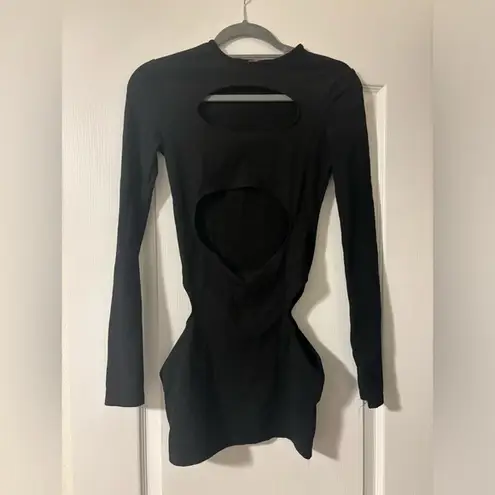 Edikted black cut out dress