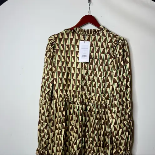 New KITRI Savannah Chocolate Tile Midi Dress sz US 2
