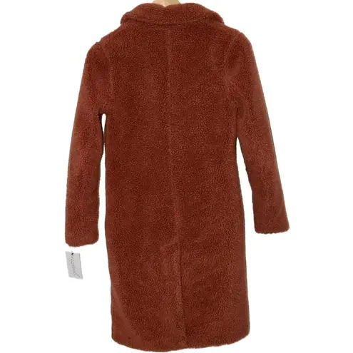 Abercrombie & Fitch Womens  Brown Fleece Long Sleeve Winter Teddy Jacket Size XXS - Image 2