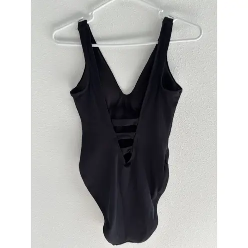 Becca One Piece Swimsuit Womens Medium Black Swim Resort Beach Coastal Travel - Image 2