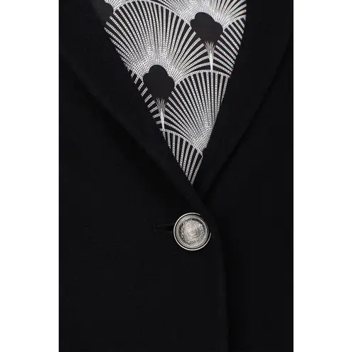 Rabanne Black Three Button Wool Long Sleeve Longline Winter Coat Size 4