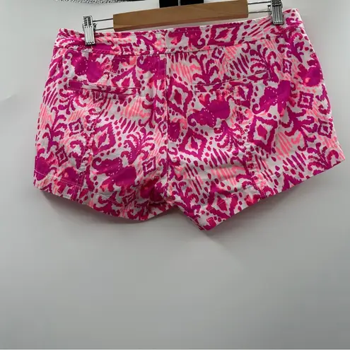 Lilly Pulitzer Liana Mid Rise Shorts in Tons of Fun Magenta Sz 6