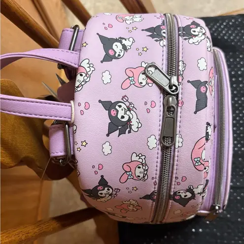Lounge Fly NWT Sanrio Kuromi and My Melody mini Backpack purple purse bag