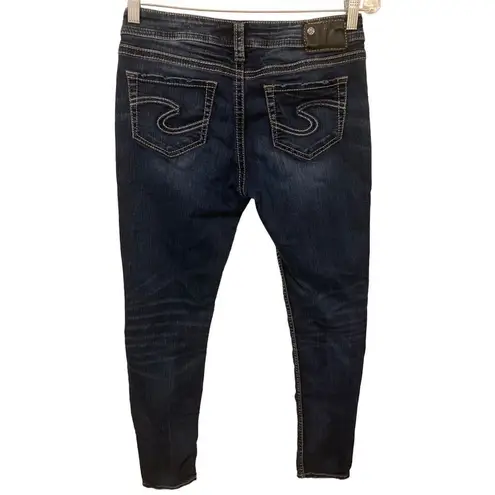 Silver Jeans Suki Super Skinny Indigo Denim Casual School Everyday Fall Winter