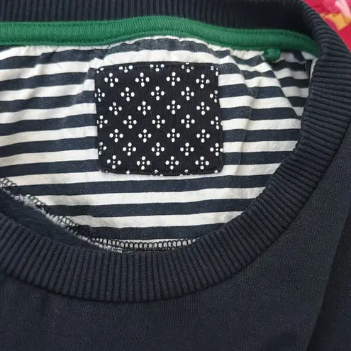 Denim & Flower Navy Blue Bear Graphic Pullover Sweatshirt