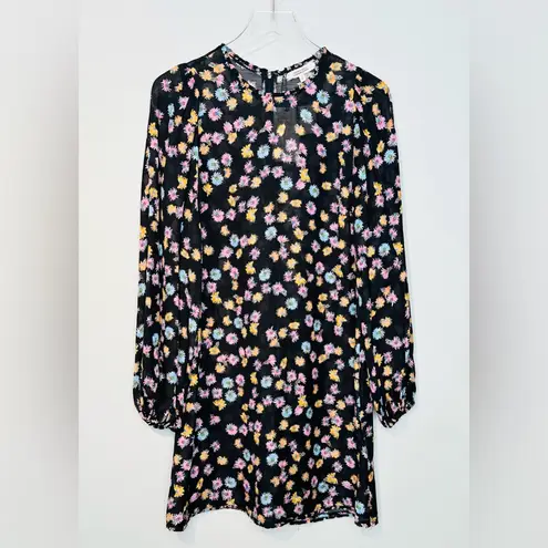 Dorothee Schumacher Floral Confetti Print Structured Volumes Dress Size 3 NWT Black