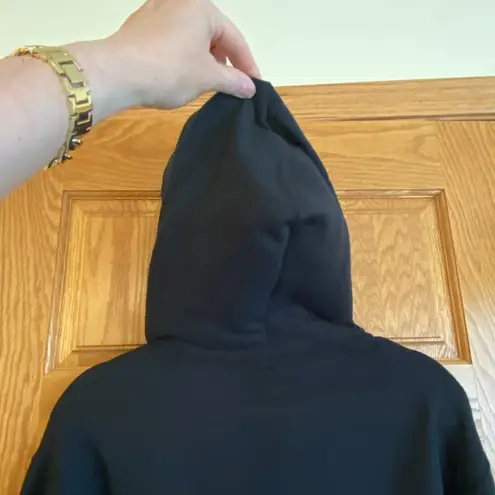 MTV Classic Logo Checkered Hoodie Black/Green Size S Pullover Long Sleeve