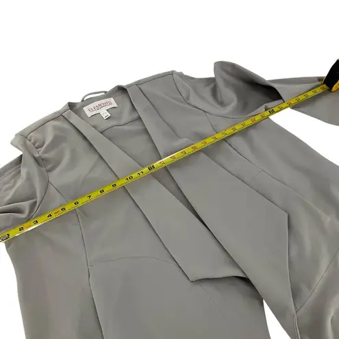 Isaac Mizrahi Elements  Live Gray Waterfall Open Front Blazer Jacket XL Layering thumbnail 8