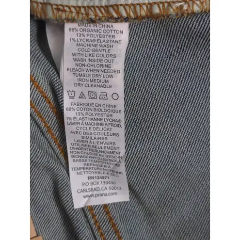 prAna Sienna Jean True Blue Mid-Rise Skinny Stretch Organic 12/31