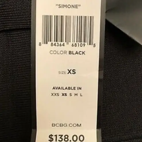 BCBGMAXAZRIA  Simone Dark Olive Gray Bandage Bodycon Mini Skirt Size Large