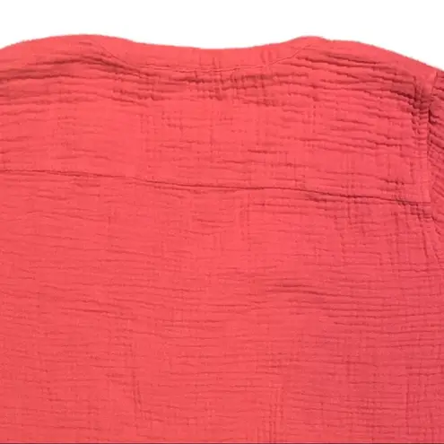 Foxcroft EUC Gauze 3/4 Length Cinched Belle Sleeve Button Up Shirt Size XXL