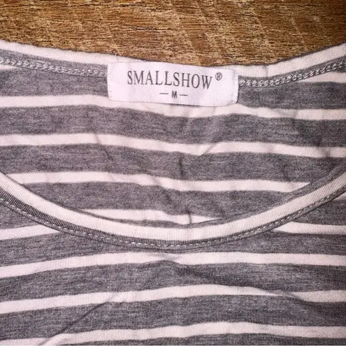 Smallshow Long Sleeve Side Ruched Maternity Tops
Gray Striped Maternity Top Gray Size undefined