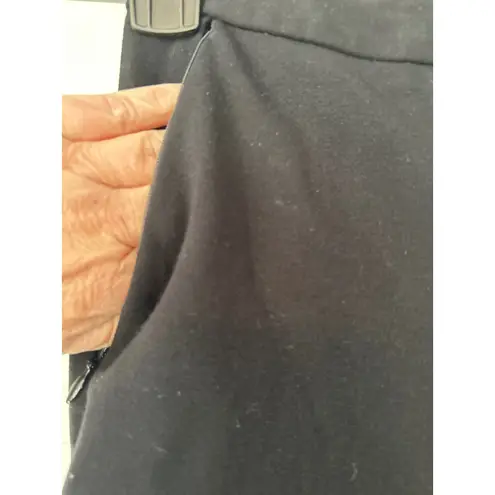 SAK FIFTH AVENUE Black Straight Leg Ankle Pants Womens Size 12 Stretch