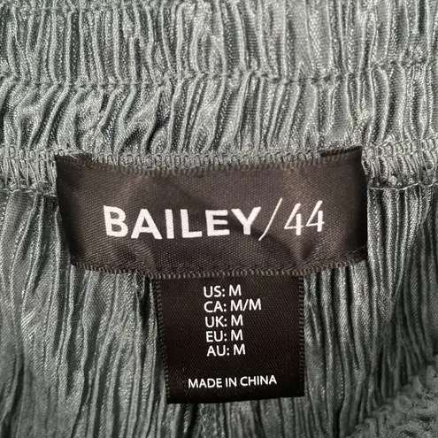 Bailey 44 Women's Teal Crinkle Textured High Waisted Flowy Wide Leg Pants Size M