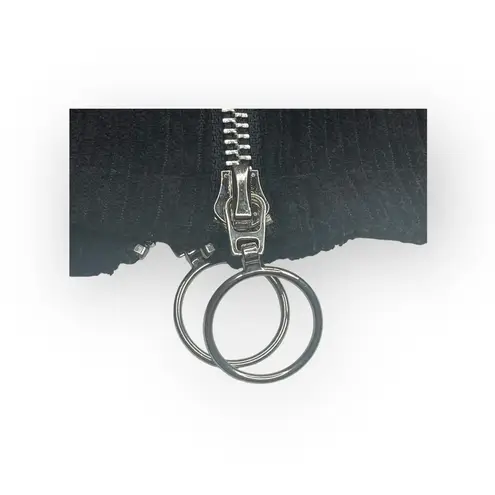 Deadstock: new Valfre ꥟ Lasso Mini Skirt ꥟ Black ꥟ Silver Zippers All Over ꥟ M ꥟ Size M