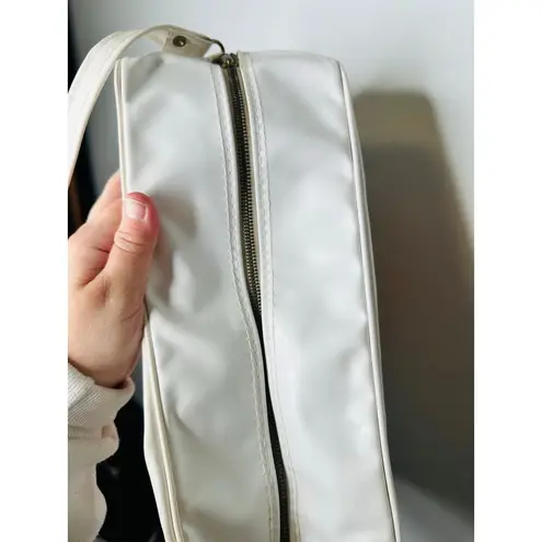 Vintage Fly Modern Air White Orange Circle Vinly Strap Adjustable Tote Bag